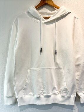 White Pullover Hoodie - Classic Cozy Fleece